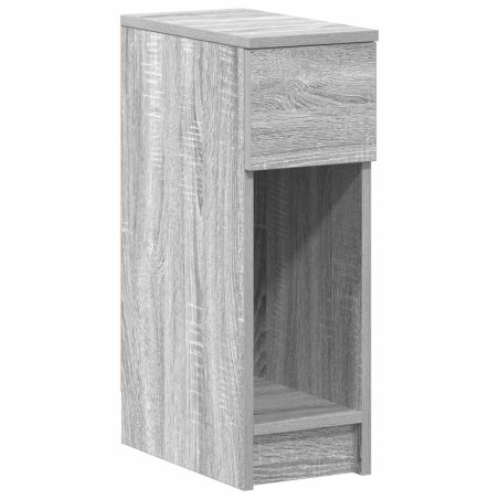 vidaXL Comodino con Cassetto Grigio Sonoma 20x36x60 cm