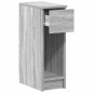vidaXL Comodino con Cassetto Grigio Sonoma 20x36x60 cm vidaXL Comodino con Cassetto Grigio Sonoma 20x36x60 cm