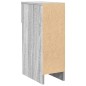 vidaXL Comodino con Cassetto Grigio Sonoma 20x36x60 cm vidaXL Comodino con Cassetto Grigio Sonoma 20x36x60 cm