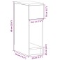 vidaXL Comodino con Cassetto Grigio Sonoma 20x36x60 cm vidaXL Comodino con Cassetto Grigio Sonoma 20x36x60 cm