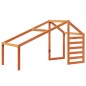 vidaXL Letto a Castello con Tetto Cera 80x200 cm Legno Massello Pino