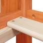 vidaXL Letto a Castello con Tetto Cera 80x200 cm Legno Massello Pino