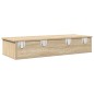 vidaXL Scaffale a Parete con Cassetti Sonoma 100x37,5x19 cm Truciolato