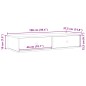 vidaXL Scaffale a Parete con Cassetti Sonoma 100x37,5x19 cm Truciolato