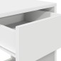 vidaXL Comodino con Cassetto Bianco 35x34x66,5 cm vidaXL Comodino con Cassetto Bianco 35x34x66,5 cm