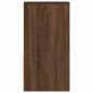 vidaXL Comodini con Cassetto 2 pz Rovere Marrone 35x34x66,5 cm vidaXL Comodini con Cassetto 2 pz Rovere Marrone 35x34x66,5 cm