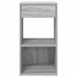 vidaXL Comodini con Cassetto 2 pz Grigio Sonoma 35x34x66,5 cm vidaXL Comodini con Cassetto 2 pz Grigio Sonoma 35x34x66,5 cm