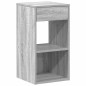 vidaXL Comodini con Cassetto 2 pz Grigio Sonoma 35x34x66,5 cm vidaXL Comodini con Cassetto 2 pz Grigio Sonoma 35x34x66,5 cm