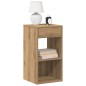 vidaXL Comodini con Cassetto 2 pz Rovere Artigianale 35x34x66,5 cm