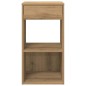 vidaXL Comodini con Cassetto 2 pz Rovere Artigianale 35x34x66,5 cm