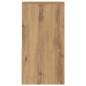 vidaXL Comodini con Cassetto 2 pz Rovere Artigianale 35x34x66,5 cm