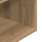 vidaXL Comodini con Cassetto 2 pz Rovere Artigianale 35x34x66,5 cm