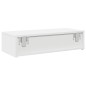 vidaXL Scaffale a Parete con Cassetti Bianco 60x26,5x15 cm Truciolato vidaXL Scaffale a Parete con Cassetti Bianco 60x26,5x15 cm Truciolato