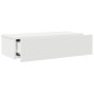 vidaXL Scaffale a Parete con Cassetti Bianco 60x26,5x15 cm Truciolato vidaXL Scaffale a Parete con Cassetti Bianco 60x26,5x15 cm Truciolato