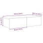 vidaXL Scaffale a Parete con Cassetti Bianco 60x26,5x15 cm Truciolato vidaXL Scaffale a Parete con Cassetti Bianco 60x26,5x15 cm Truciolato