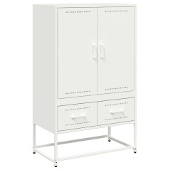 vidaXL Credenza Bianca 68x39x111,5 cm Acciaio