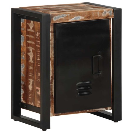 vidaXL Comodino Multicolore 40x30x51 cm in Legno Massello Recupero