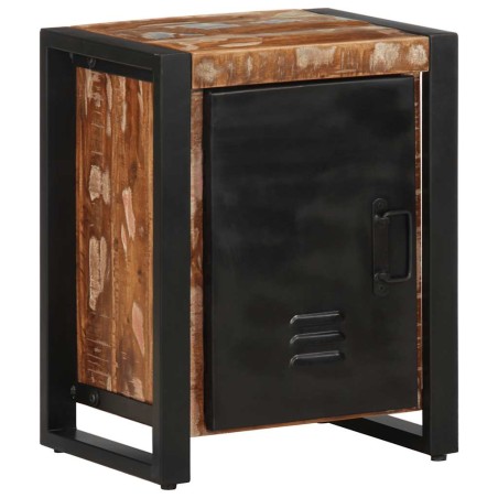 vidaXL Comodino Multicolore 40x30x51 cm in Legno Massello Recupero