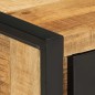 vidaXL Comodino 35x34x45 cm in Legno Massello Mango Grezzo