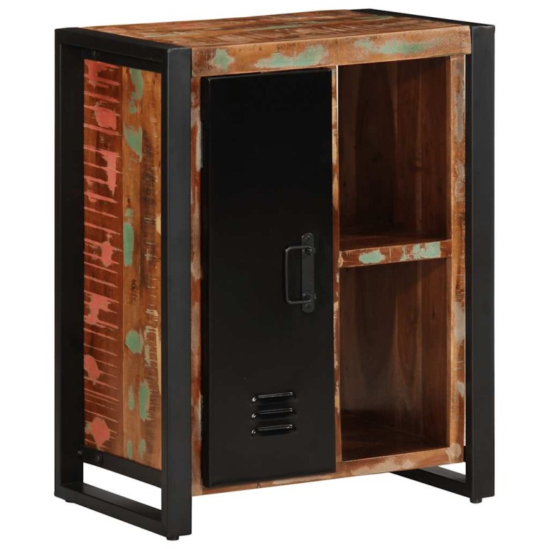 vidaXL Credenza Multicolore 55x35x70 cm in Legno Massello Recupero vidaXL Credenza Multicolore 55x35x70 cm in Legno Massello Recupero