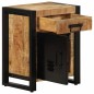 vidaXL Comodino 40x30x50 cm in Legno Massello di Mango Grezzo
