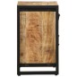 vidaXL Comodino 40x30x50 cm in Legno Massello di Mango Grezzo