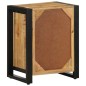 vidaXL Comodino 40x30x50 cm in Legno Massello di Mango Grezzo