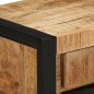 vidaXL Comodino 40x30x50 cm in Legno Massello di Mango Grezzo