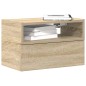 vidaXL Comodino a Muro Rovere Sonoma 45x26x28,5 cm