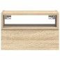 vidaXL Comodino a Muro Rovere Sonoma 45x26x28,5 cm