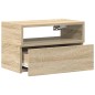 vidaXL Comodino a Muro Rovere Sonoma 45x26x28,5 cm