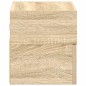 vidaXL Comodino a Muro Rovere Sonoma 45x26x28,5 cm