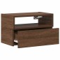 vidaXL Comodini a Muro 2 pz Rovere Marrone 45x26x28,5 cm vidaXL Comodini a Muro 2 pz Rovere Marrone 45x26x28,5 cm