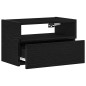 vidaXL Comodini a Muro 2 pz Nero 45x26x28,5 cm vidaXL Comodini a Muro 2 pz Nero 45x26x28,5 cm