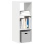 vidaXL Libreria Impilabili Bianca 30x30x80 cm in Legno Multistrato