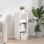 vidaXL Libreria Impilabili Bianca 30x30x80 cm in Legno Multistrato