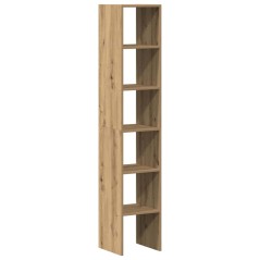 vidaXL Librerie 2 pz Impilabili Rovere 30x30x80 cm Legno Multistrato