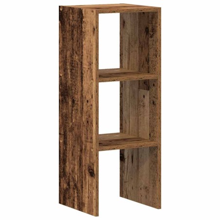 vidaXL Libreria Impilabili Legno Antico 30x30x80 cm Legno Multistrato