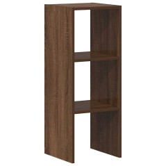 vidaXL Libreria Impilabili Rovere Marrone 30x30x80cm Legno Multistrato