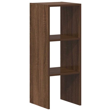 vidaXL Libreria Impilabili Rovere Marrone 30x30x80cm Legno Multistrato