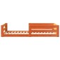 vidaXL Giroletto senza materasso marrone cera 80x160 cm legno di pino vidaXL Giroletto senza materasso marrone cera 80x160 cm legno di pino