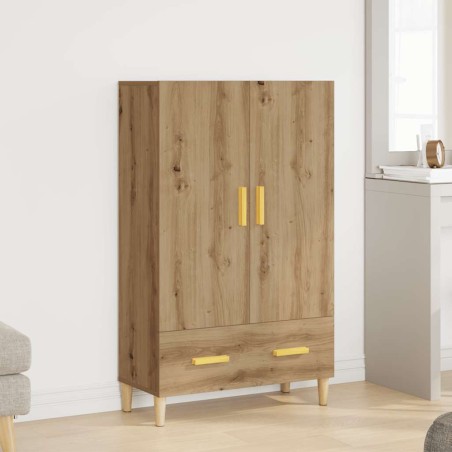 vidaXL Credenza Rovere Artigianale 70x31x115 cm in Legno Multistrato