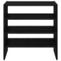 vidaXL Scarpiere 2 pz Impilabili in Rovere Nero 60x30x30,5 cm vidaXL Scarpiere 2 pz Impilabili in Rovere Nero 60x30x30,5 cm
