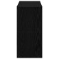 vidaXL Scarpiere 2 pz Impilabili in Rovere Nero 60x30x30,5 cm vidaXL Scarpiere 2 pz Impilabili in Rovere Nero 60x30x30,5 cm