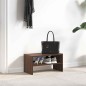 vidaXL Scarpiera Impilabile Rovere Marrone 60x30x30,5 cm