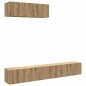 vidaXL Mobili TV a Parete 3 pz Rovere 100x30x30 cm Truciolato vidaXL Mobili TV a Parete 3 pz Rovere 100x30x30 cm Truciolato