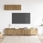 vidaXL Mobili TV a Parete 3 pz Rovere 100x30x30 cm Truciolato vidaXL Mobili TV a Parete 3 pz Rovere 100x30x30 cm Truciolato