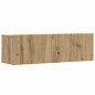 vidaXL Mobili TV a Parete 3 pz Rovere 100x30x30 cm Truciolato vidaXL Mobili TV a Parete 3 pz Rovere 100x30x30 cm Truciolato