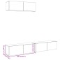vidaXL Mobili TV a Parete 3 pz Rovere 100x30x30 cm Truciolato vidaXL Mobili TV a Parete 3 pz Rovere 100x30x30 cm Truciolato