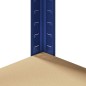 vidaXL Mensola Angolare 5 Strati Blu in Acciaio e Legno Multistrato vidaXL Mensola Angolare 5 Strati Blu in Acciaio e Legno Multistrato